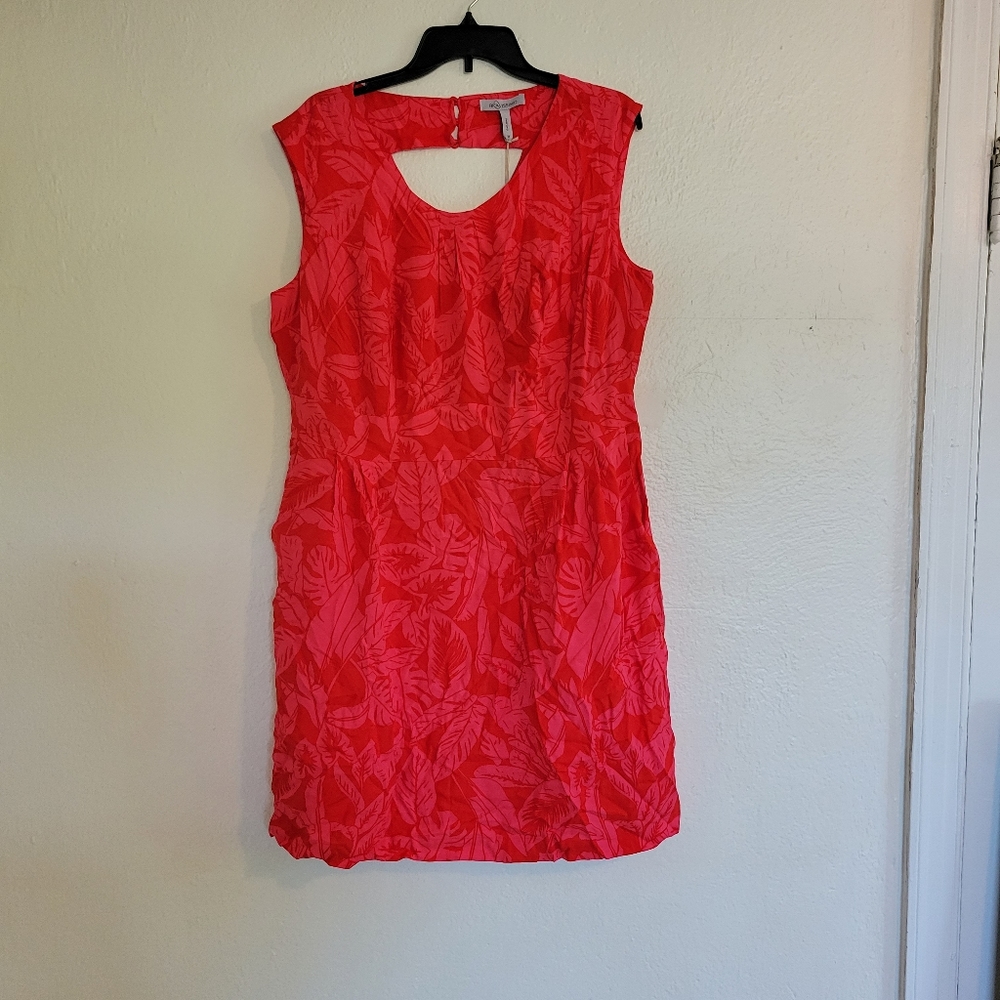NWT Bravissimo Red/Pink Iris Dress Size 14 US/18 UK